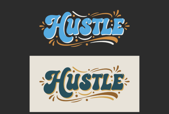 Download Hustle Retro Script Design - Script Collection