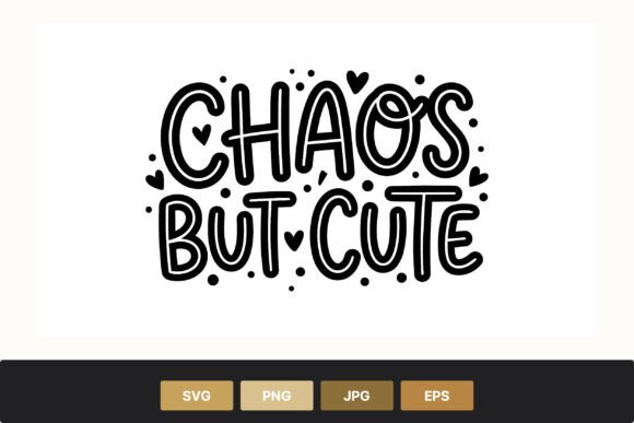 Download Chaos but Cute Hand Lettering Design - Cute hand lettering Collection