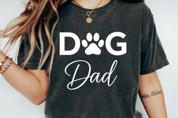 Download Dog Dad Paw Print Script Design Png - Script Collection